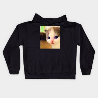 illegally smol baby kitty Kids Hoodie